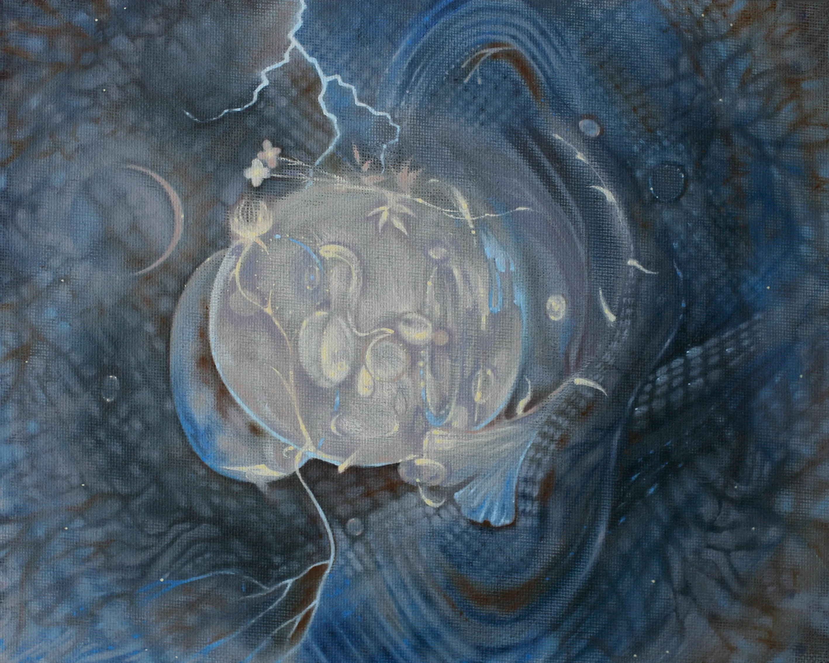 Birthing (Seed), 2025. Painting by Cassandra Tankó
