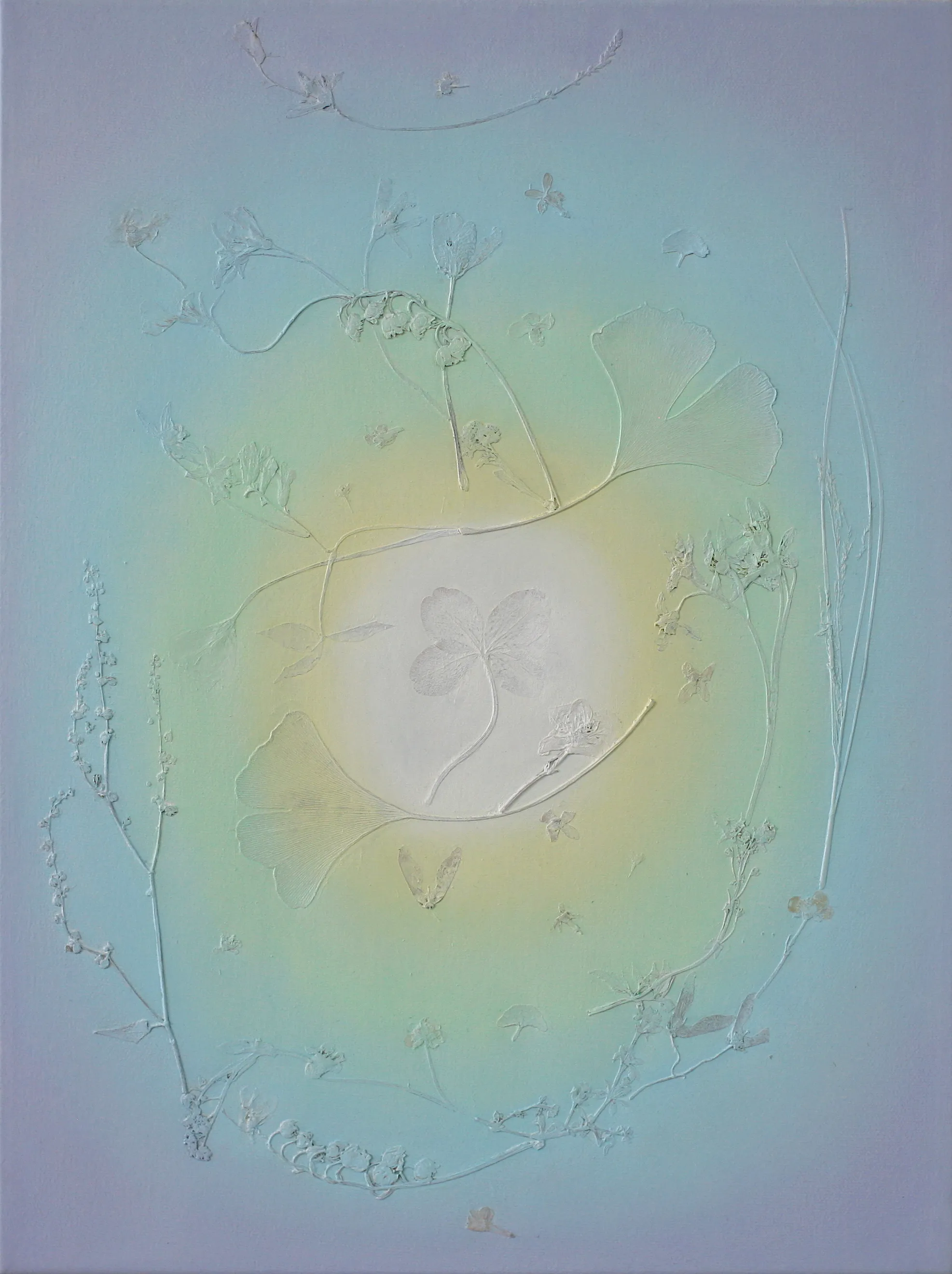 Flower Meditation (Quartz), 2024. Painting by Cassandra Tankó