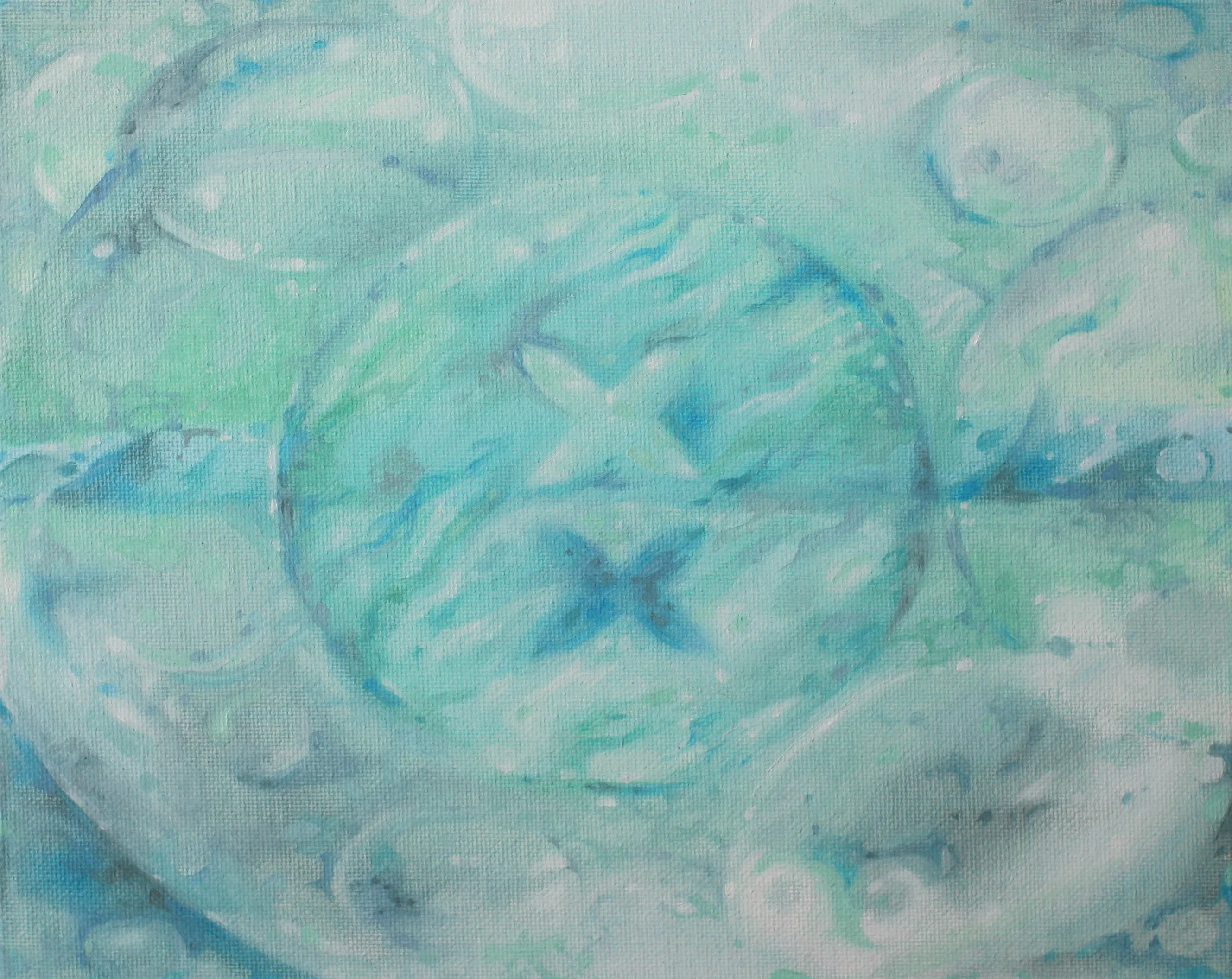 Fluidly (In The Water), 2025. Painting by Cassandra Tankó