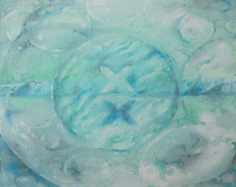 Fluidly (In The Water), 2025. Painting by Cassandra Tankó