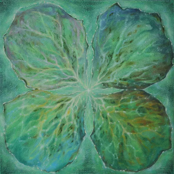 Magic Clover, 2024. Painting by Cassandra Tankó