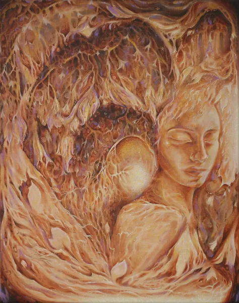 Spring's First Light (Emerging), 2025. Painting by Cassandra Tankó