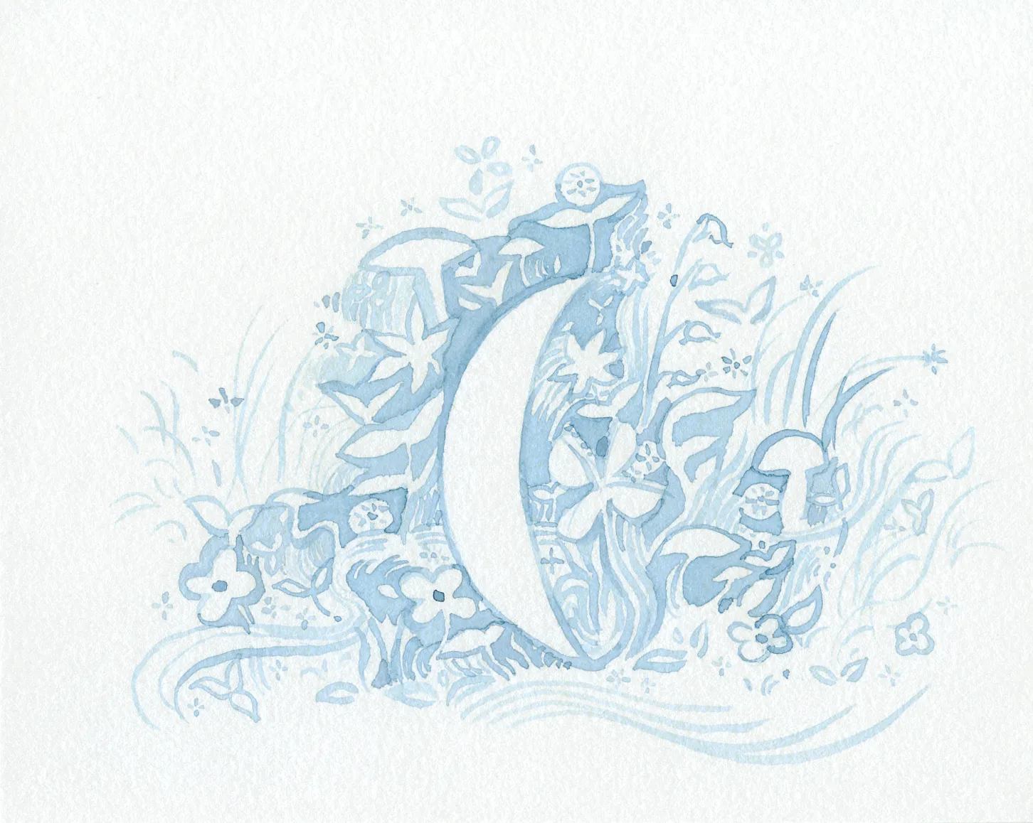 Where the woodland sprites gather, 2024. Drawing by Cassandra Tankó