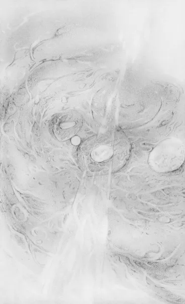 Written Here, The Circle’s Secret, 2025. Drawing by Cassandra Tankó